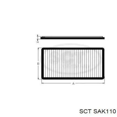 SAK110 SCT filtro de habitáculo