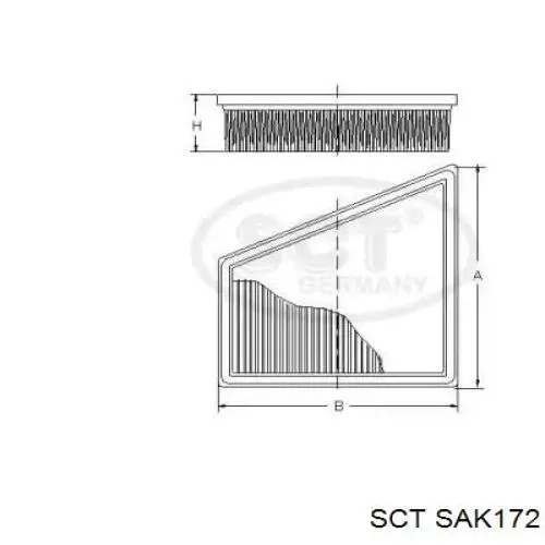 SAK172 SCT filtro de habitáculo