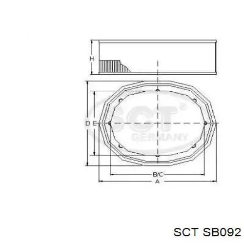 EAF3204.30 Open Parts filtro de aire