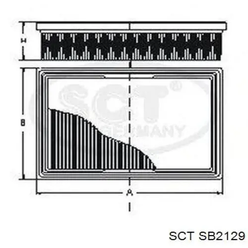 SB 2129 SCT filtro de aire