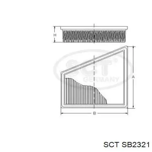 SB2321 SCT filtro de aire