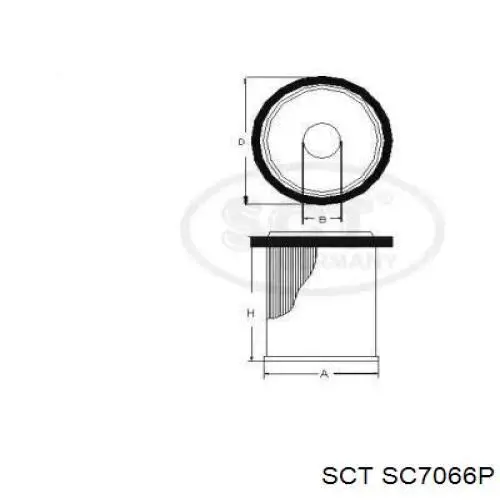 SC7066P SCT filtro combustible