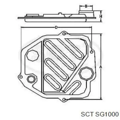 SG1000 SCT filtro hidráulico, transmisión automática