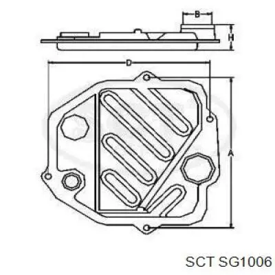 MD738078 Mitsubishi filtro hidráulico, transmisión automática