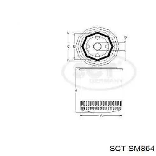 1173481 Iveco filtro de aceite