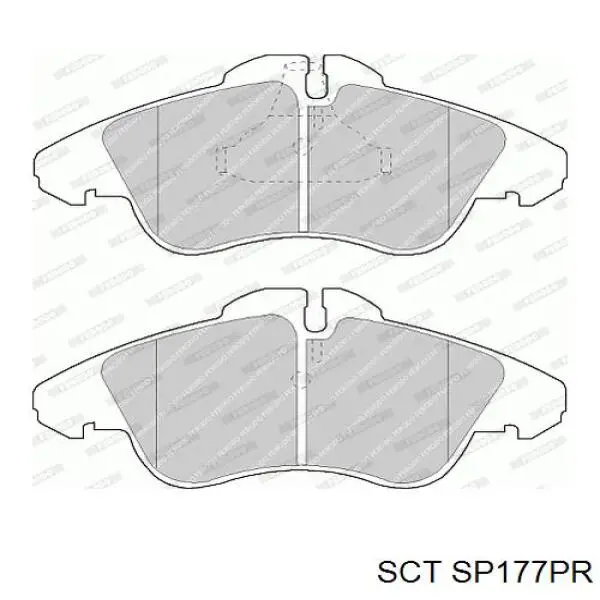 SP177PR SCT pastillas de freno delanteras