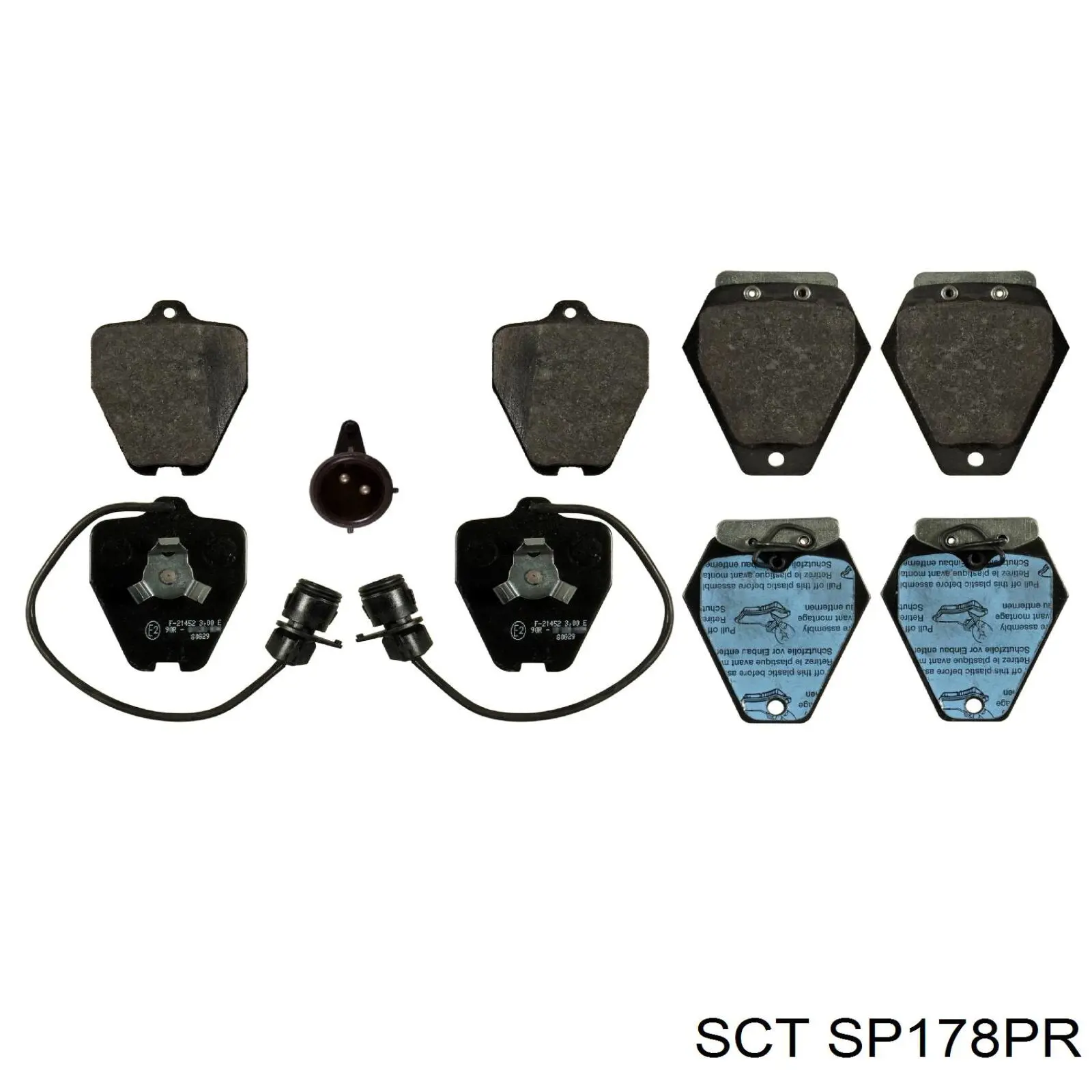 SP178PR SCT pastillas de freno delanteras