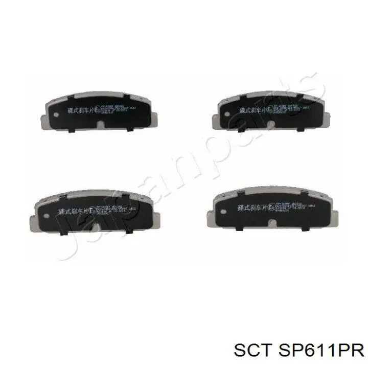 SP611PR SCT pastillas de freno traseras