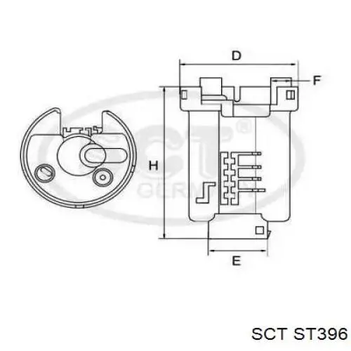 ST396 SCT módulo alimentación de combustible