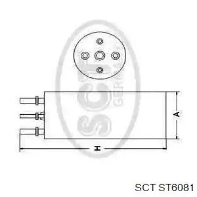 ST6081 SCT filtro combustible