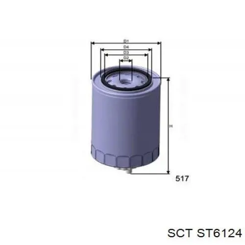 ADBP230034 Blue Print filtro combustible