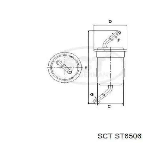 EF105 Europure filtro combustible