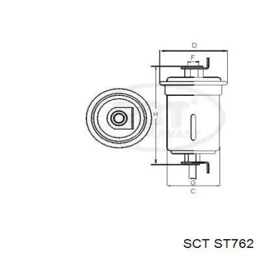 ST762 SCT filtro combustible