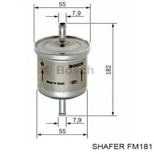 FM181 Shafer filtro combustible