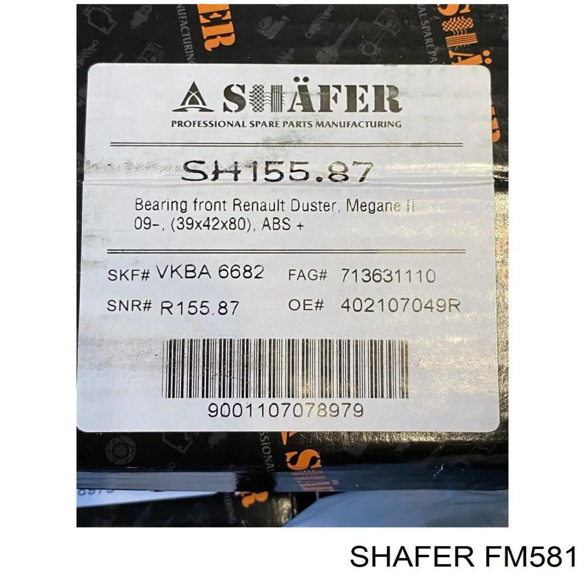 FM581 Shafer filtro combustible