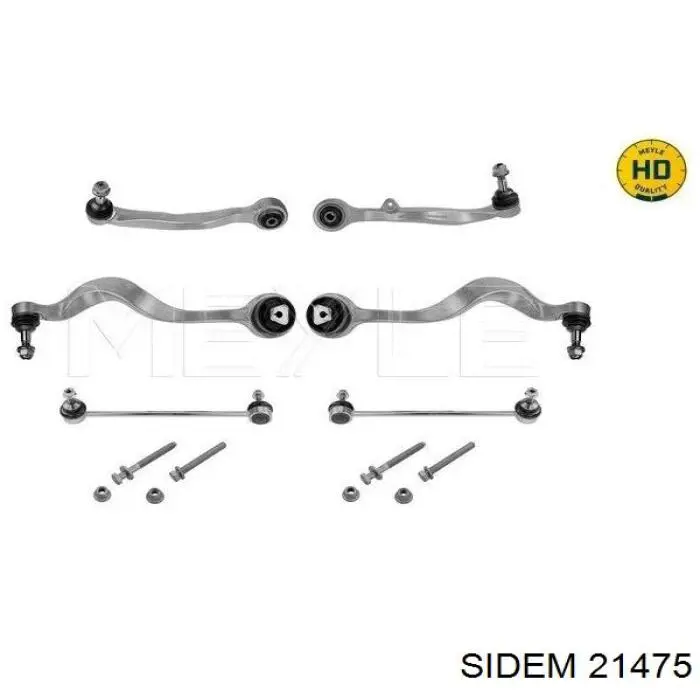 21475 Sidem barra oscilante, suspensión de ruedas delantera, inferior derecha