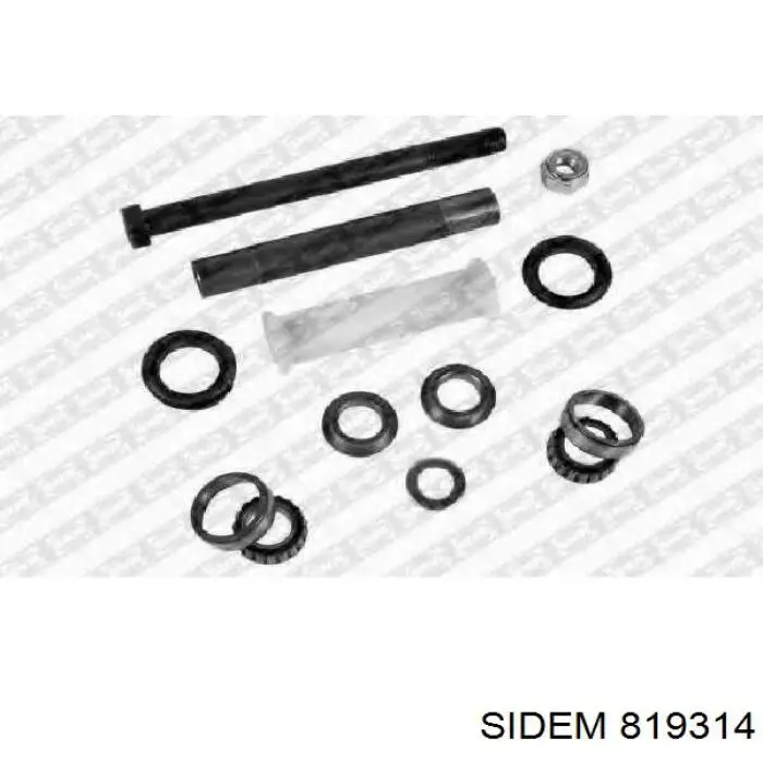 819314 Sidem suspensión, cuerpo del eje trasero