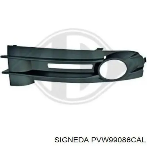  Rejilla de ventilación, parachoques trasero, izquierda para Volkswagen Touran 2 