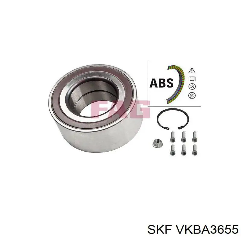 VKBA3655 SKF cubo de rueda trasero