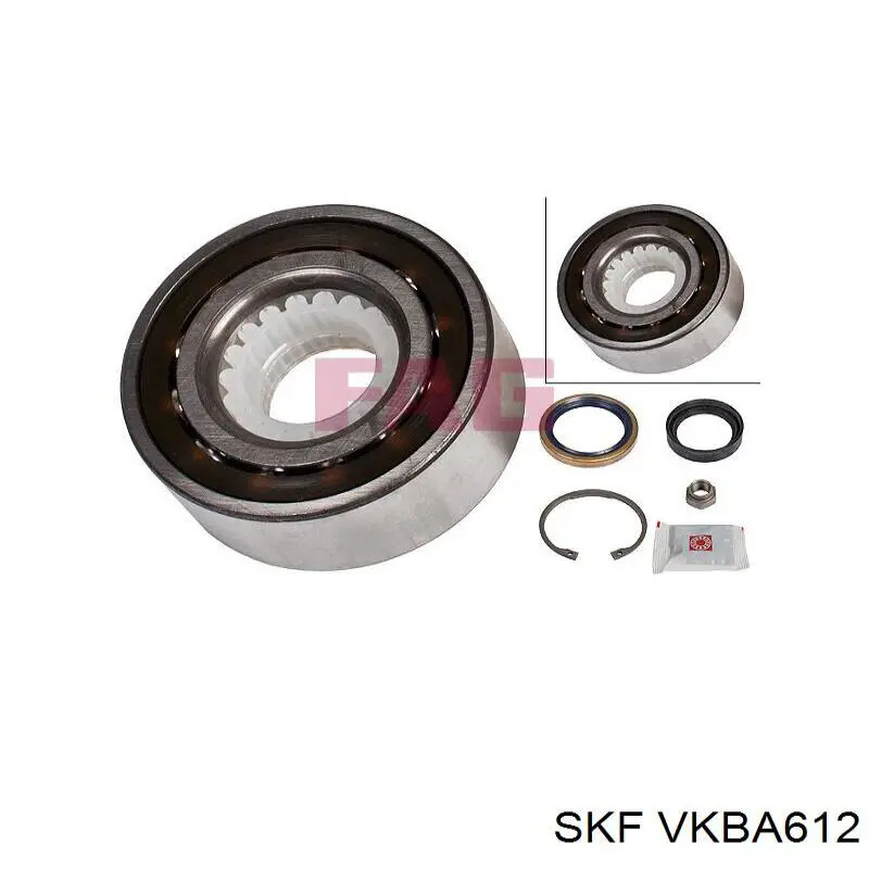 VKBA612 SKF cojinete de rueda delantero