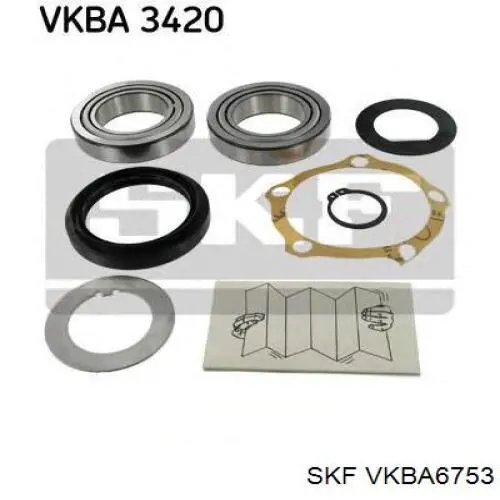 VKBA 6753 SKF cubo de rueda delantero