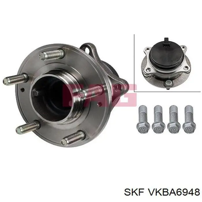 VKBA6948 SKF cubo de rueda trasero