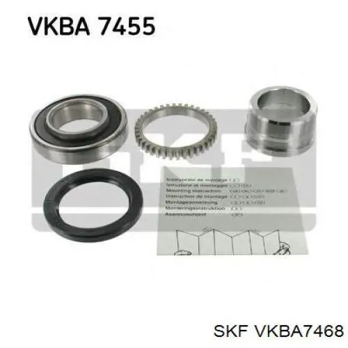 VKBA7468 SKF cojinete de rueda trasero