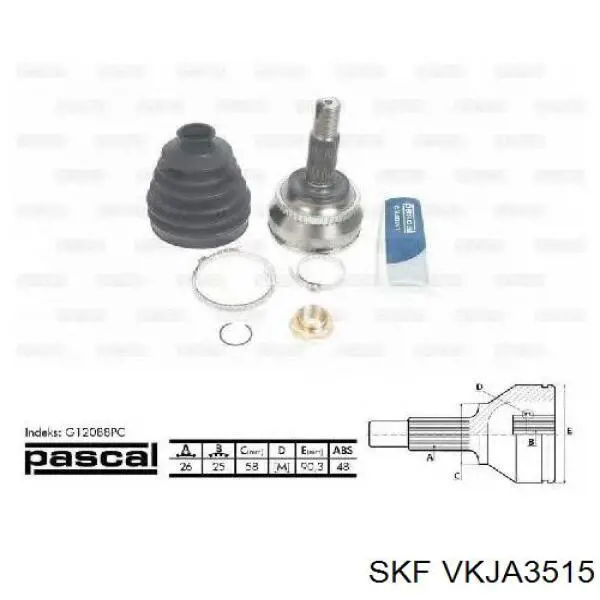 VKJA3515 SKF junta homocinética exterior delantera