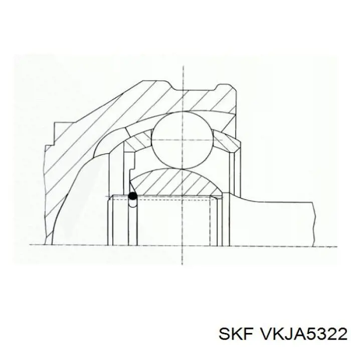 VKJA 5322 SKF junta homocinética exterior delantera