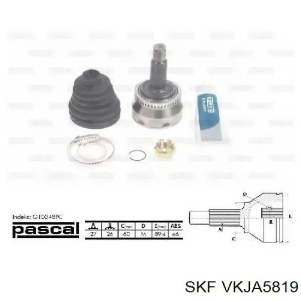 VKJA 5819 SKF junta homocinética exterior delantera