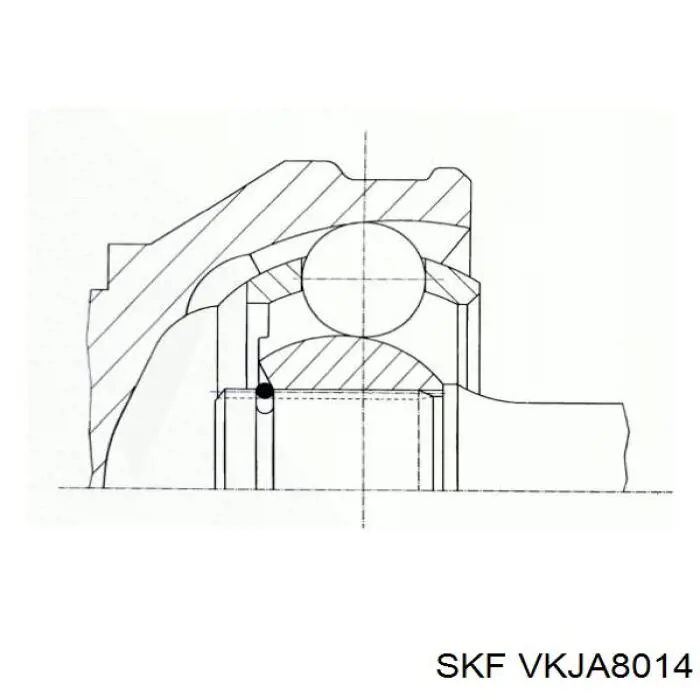 VKJA 8014 SKF junta homocinética interior delantera