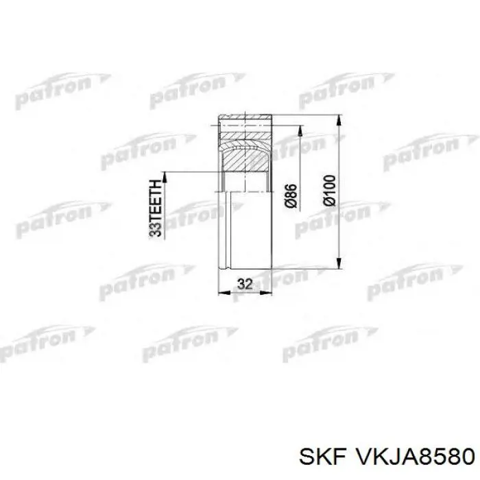 VKJA 8580 SKF junta homocinética interior delantera