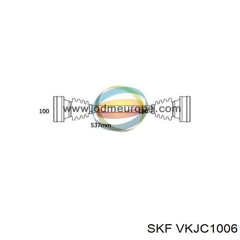 VKJC 1006 SKF árbol de transmisión trasero