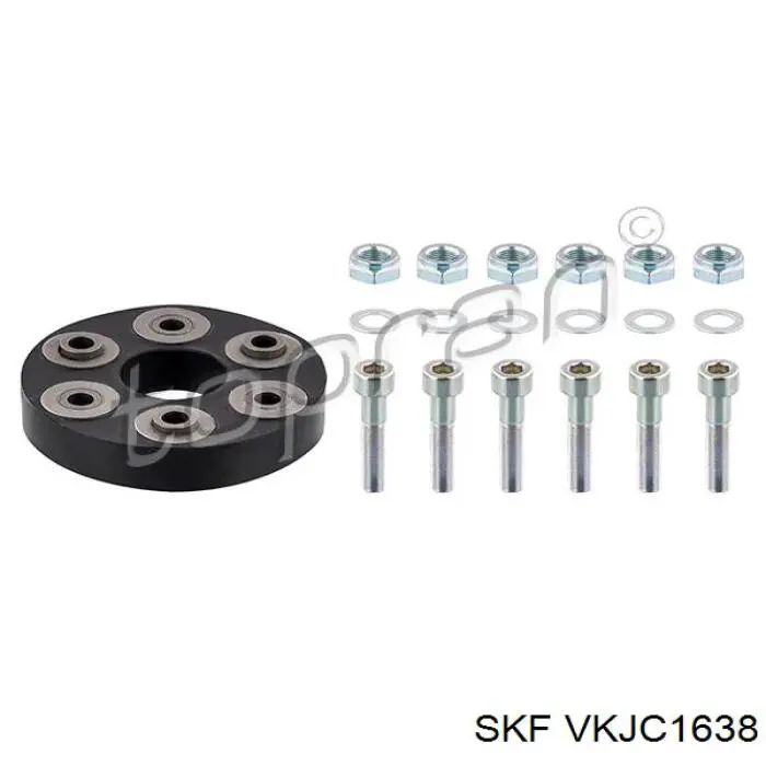 VKJC1638 SKF árbol de transmisión delantero derecho