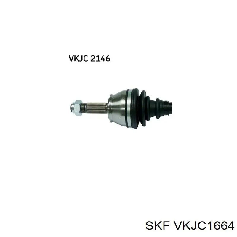 VKJC 1664 SKF árbol de transmisión delantero izquierdo