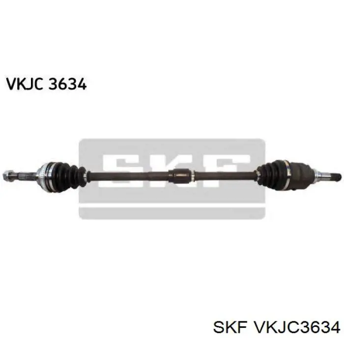 VKJC 3634 SKF árbol de transmisión delantero derecho