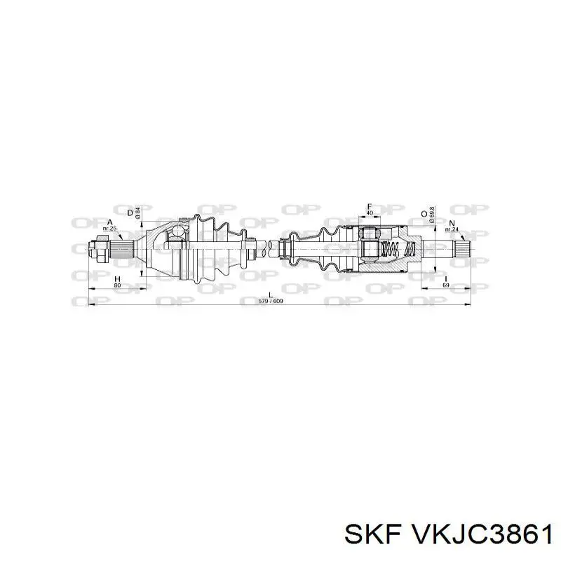  Árbol de transmisión delantero izquierdo para Peugeot 309 1 