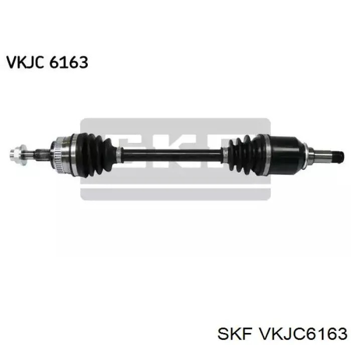 VKJC 6163 SKF árbol de transmisión delantero izquierdo