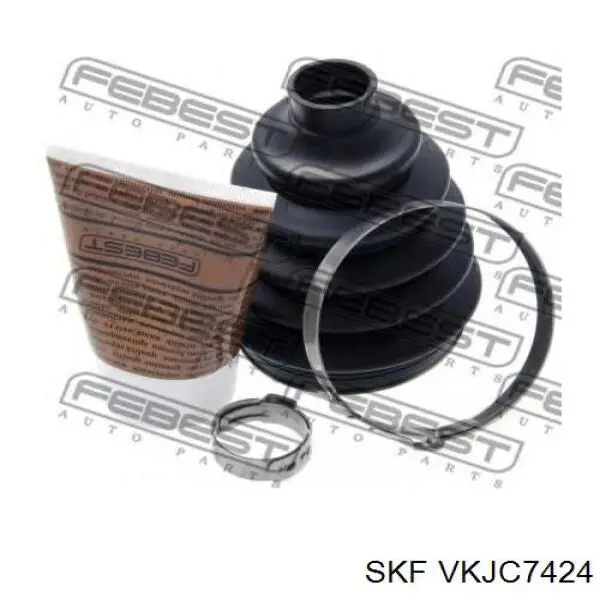 VKJC 7424 SKF árbol de transmisión delantero izquierdo