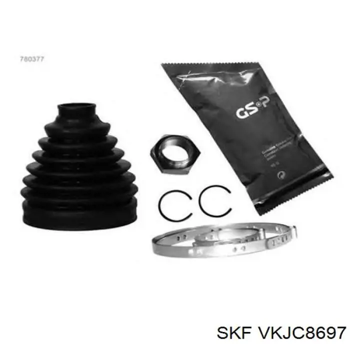 VKJC8697 SKF árbol de transmisión delantero izquierdo