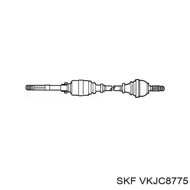 VKJC 8775 SKF árbol de transmisión delantero derecho