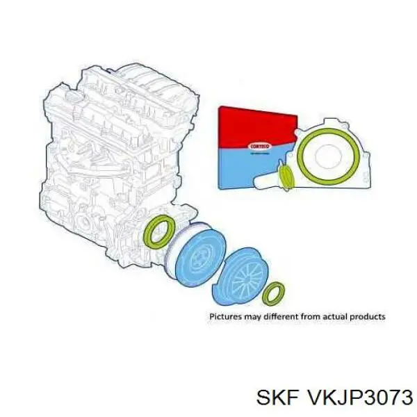 VKJP 3073 SKF fuelle, árbol de transmisión delantero exterior