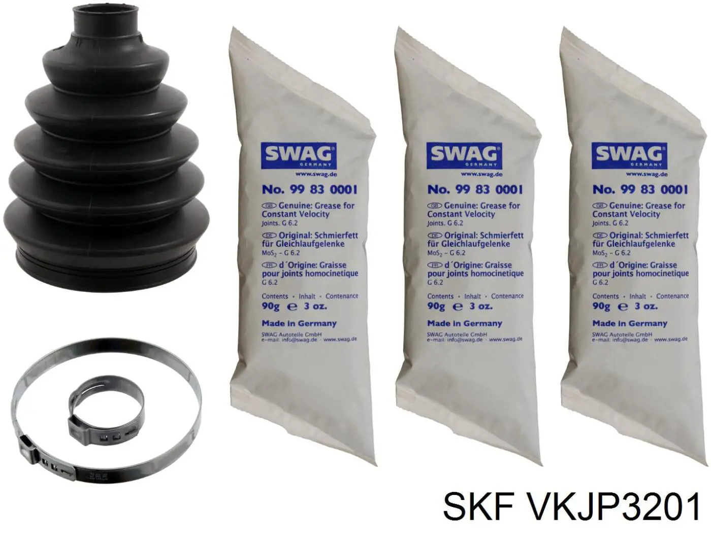 VKJP 3201 SKF fuelle, árbol de transmisión delantero exterior