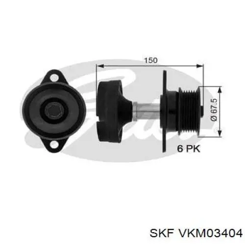 VKM 03404 SKF poleas juego de piezas