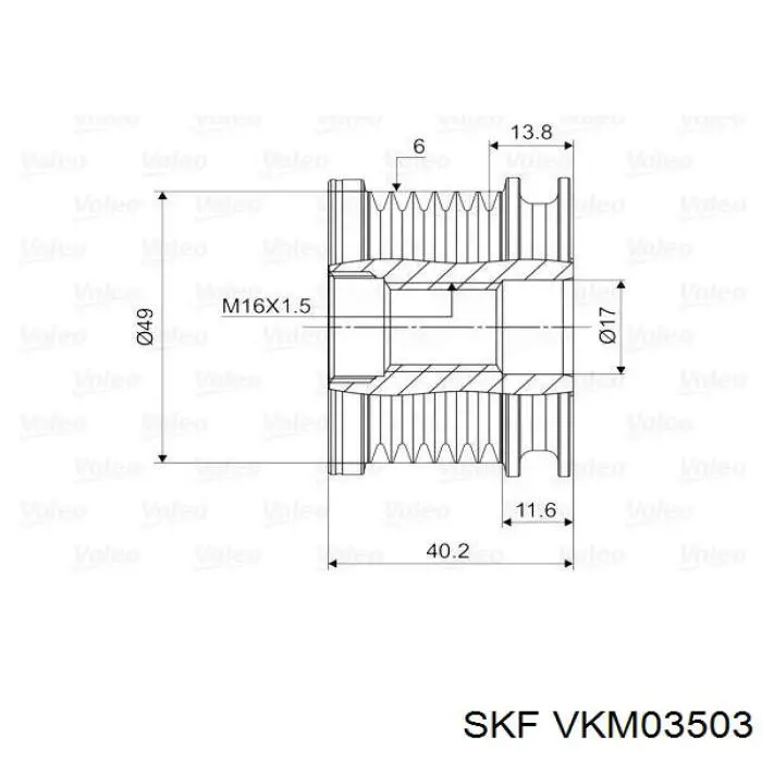 VKM03503 SKF poleas juego de piezas