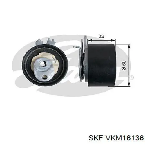 VKM 16136 SKF rodillo, cadena de distribución