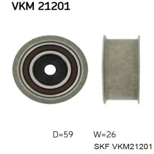 VKM 21201 SKF rodillo intermedio de correa dentada