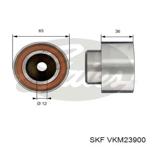 VKM 23900 SKF rodillo intermedio de correa dentada