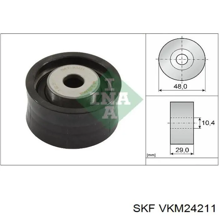 VKM 24211 SKF rodillo intermedio de correa dentada