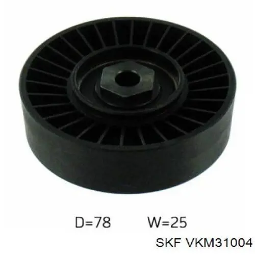 VKM 31004 SKF rodillo, correa trapecial poli v